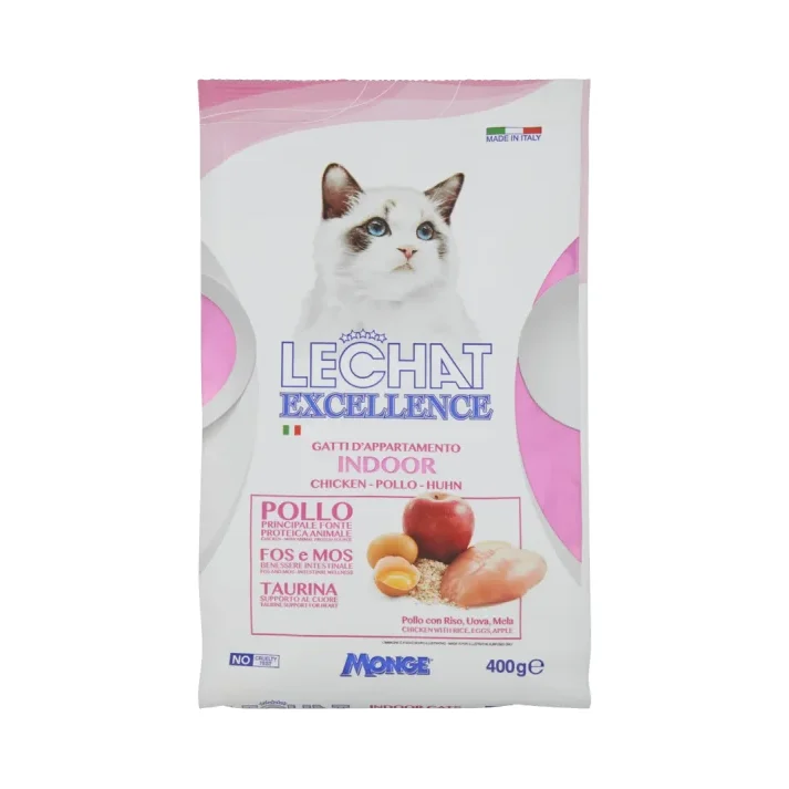 Храна за котки над 1г. Lechat Excellence Indoor 400 г