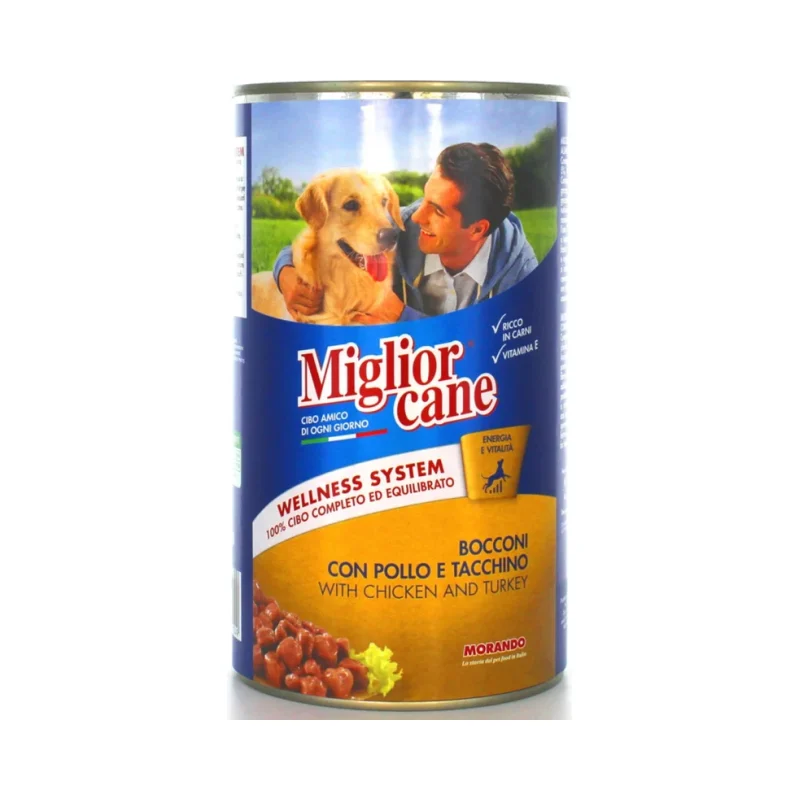 Храна за кучета с пиле и пуйка Miglior Cane 1250 г
