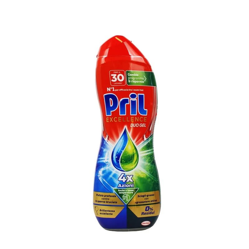 Гел за съдомиялна Pril Duo Gold с оцет против миризми 540 мл