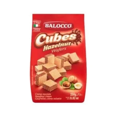 Мини вафли Balocco 250г с крем лешник