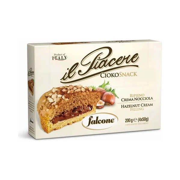 Кексчета Falcone Piacere с лешников крем, кутия 4х60 г