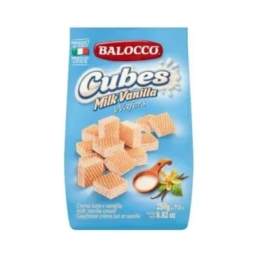 Мини вафли Balocco 250г с млечен крем