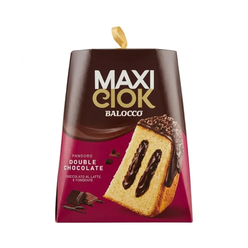 Кекс пандоро с двоен шоколад Balocco Maxiciok 800 г