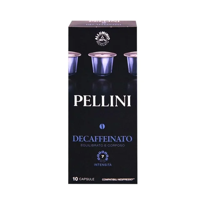 Кафе капсули Pellini Decaffenato 10 бр,55г
