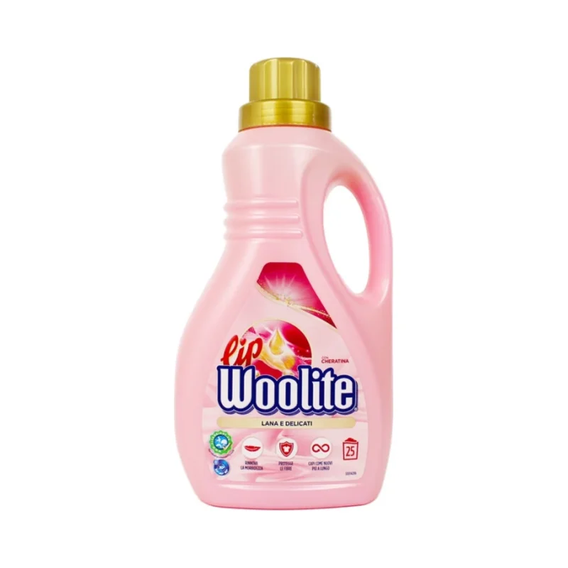 Течен препарат Lip Woolite Mix Rosa, 25 пранета, 1.5 л