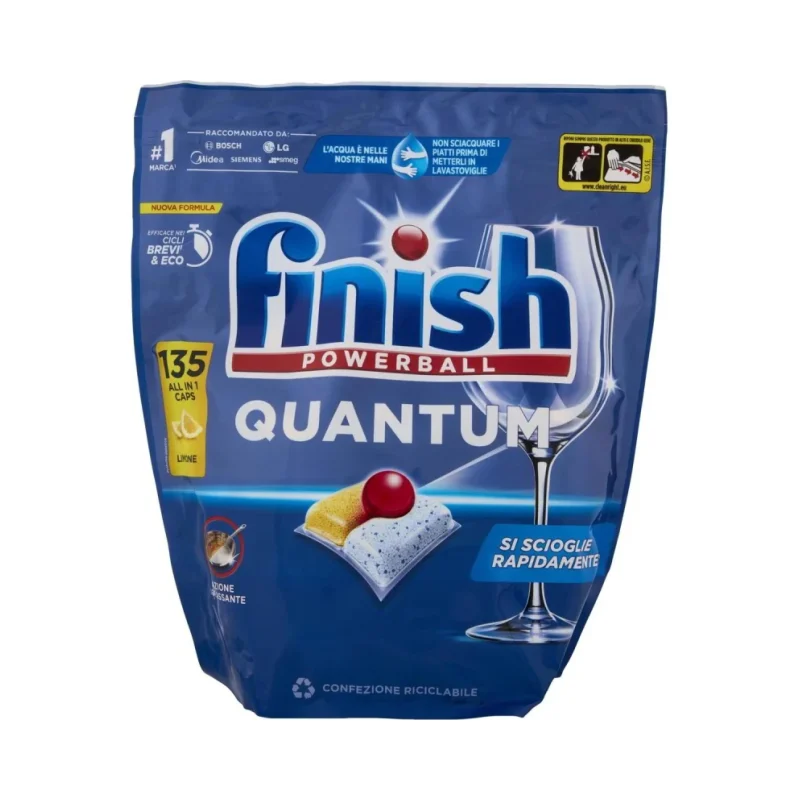 Таблетки за съдомиялна Finish Quantum лимон 135 бр