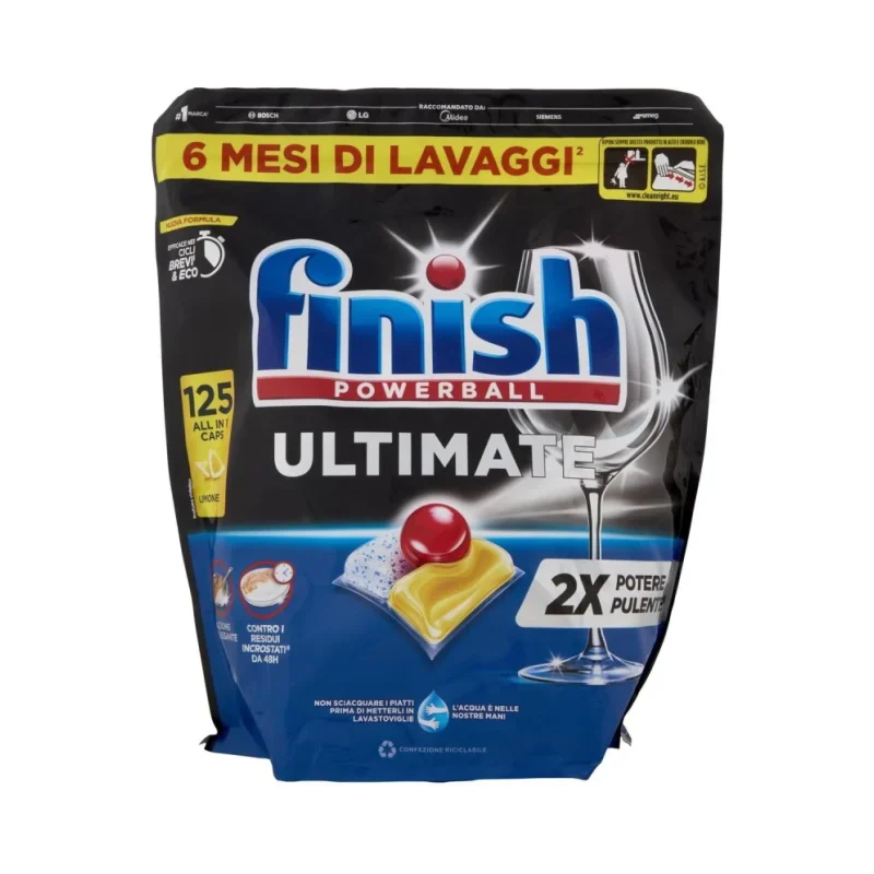 Таблетки за съдомиялна Finish Ultimate лимон 125 бр