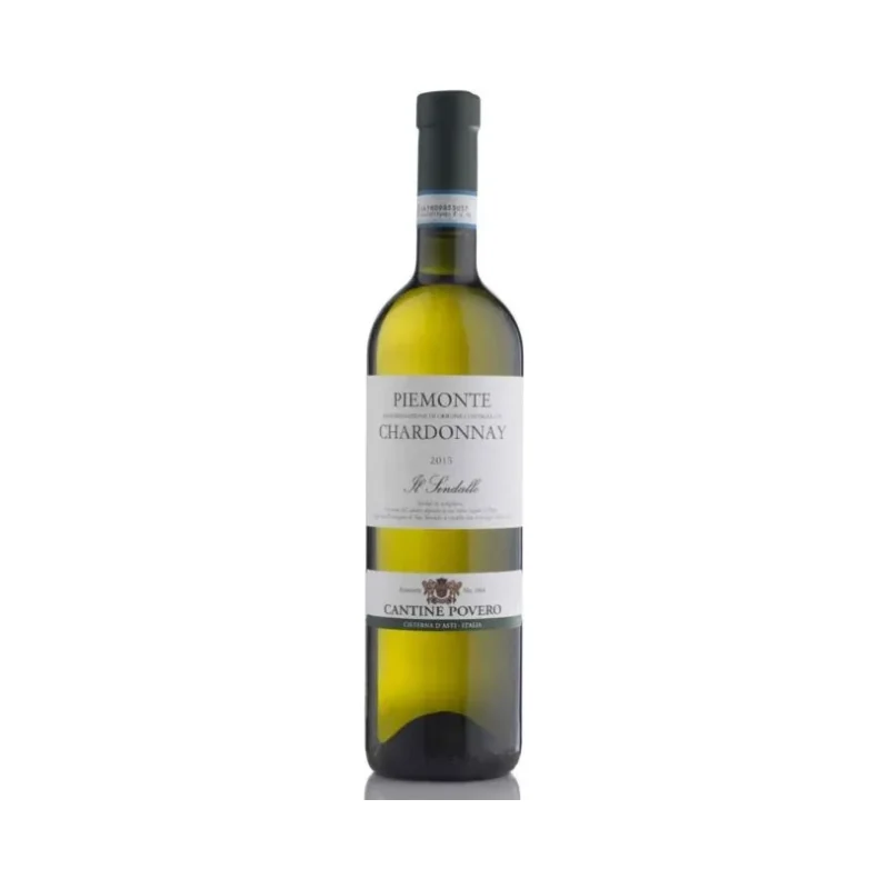 Бяло вино шардоне Piemonte Cantine Povero 0.75 л