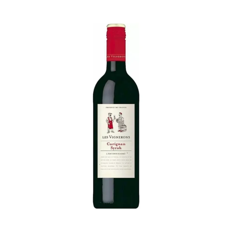 Червено вино Les Vignerons 2024 франция 0.75 л