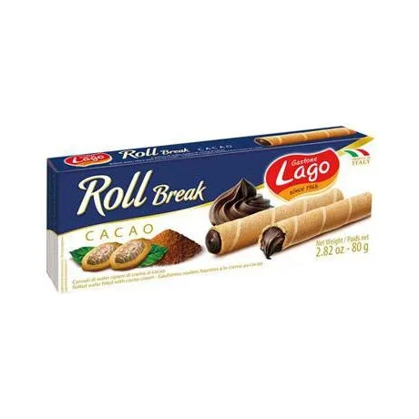 Пурички Lago Roll Break с какаов крем 80 г