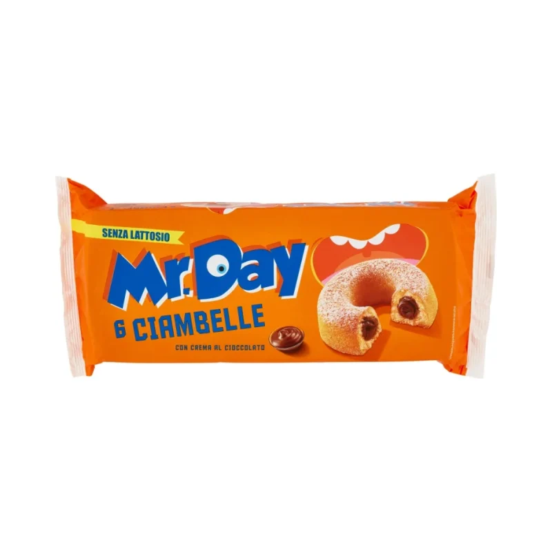 Кексчета-понички Ciambella Mr.Day с шоколад, без лактоза 6 х 50 г