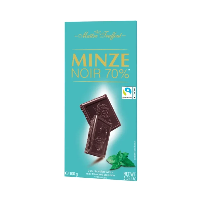 Черен шоколад 70% Mint Noir, 100 г