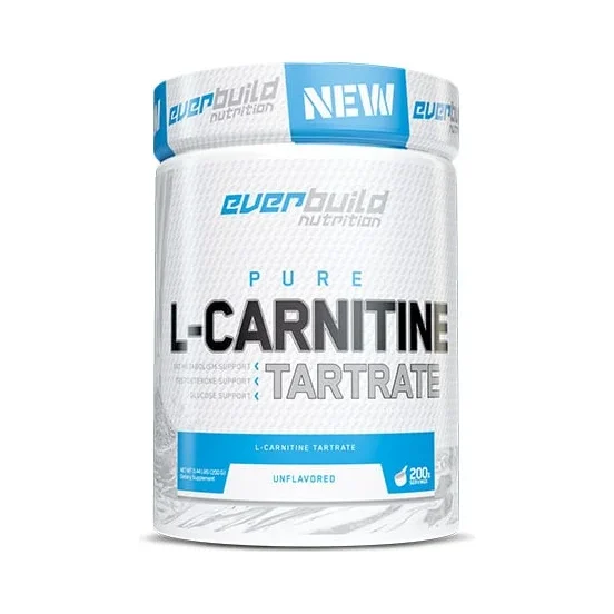 L-Carnitine Tartrate 1000 / 200 Servings / 200g - Everbuild