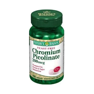 Chromium Picolinate 200mcg. / 100 tab - Nature's Bounty