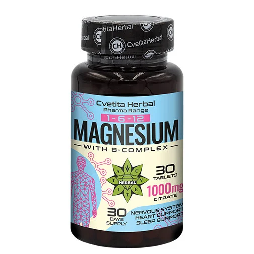 Magnesium with B-Complex / 30 Tabs (30 дози)