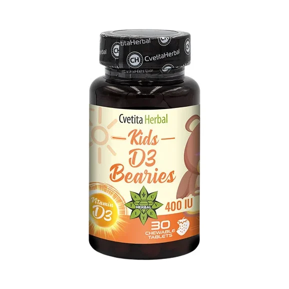 Kids D3 Bearies / 30 Tabs (30 дози) - Cvetita Herbal