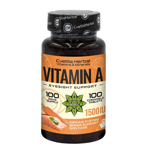 Vitamin A 1500 IU / 100 Tabs (100 дози)