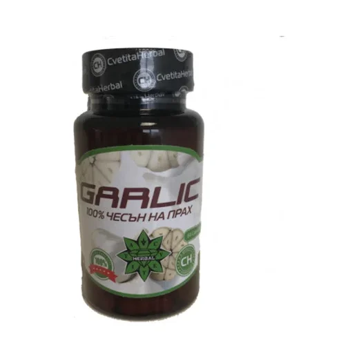 Garlic 100 % / 60 Caps. (30 дози) - Cvetita Herbal