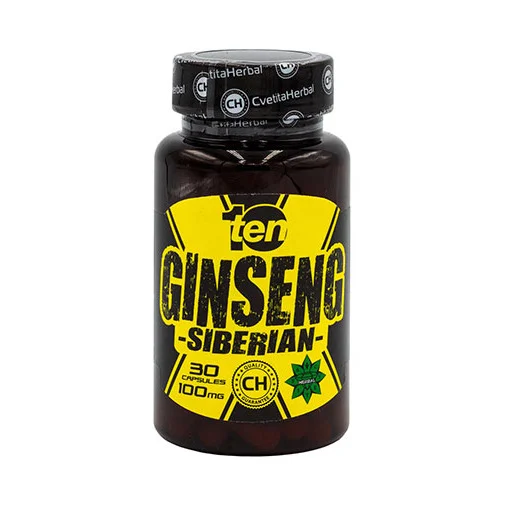 Siberian Ginseng 100mg / 30 Caps.