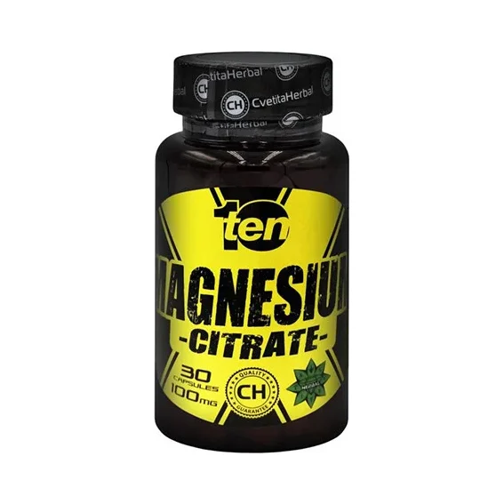 Magnesium Citrate 100mg / 30 Caps - Cvetita Herbal