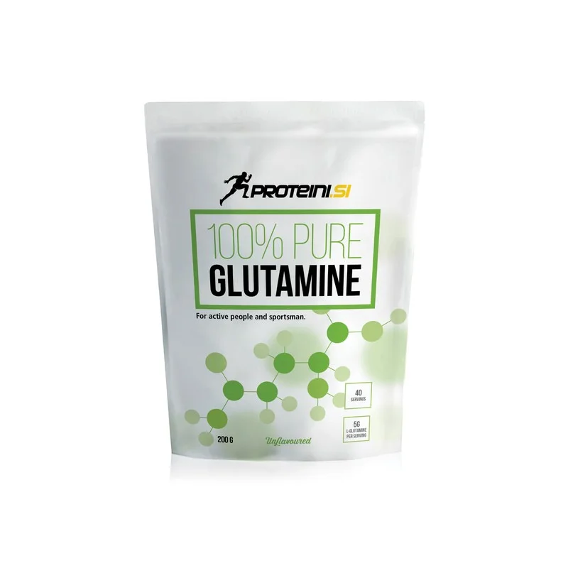 100% Pure Glutamine - Глутамин, Разфасовка 200g