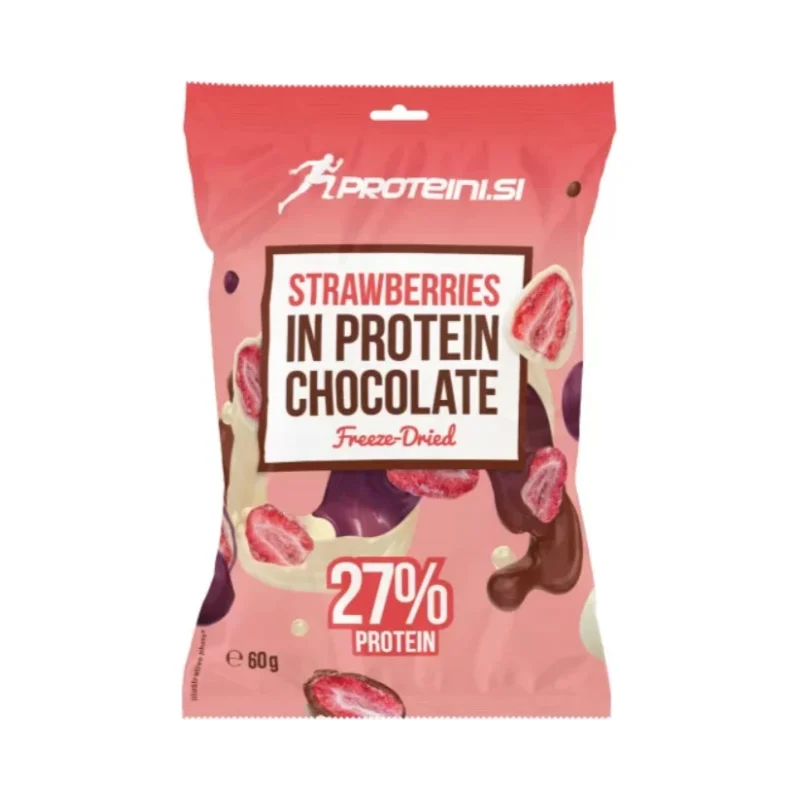 Strawberries in Protein Chocolate - Ягоди В Протеинов Шоколад, Разфасовка 60g - Proteini.SI