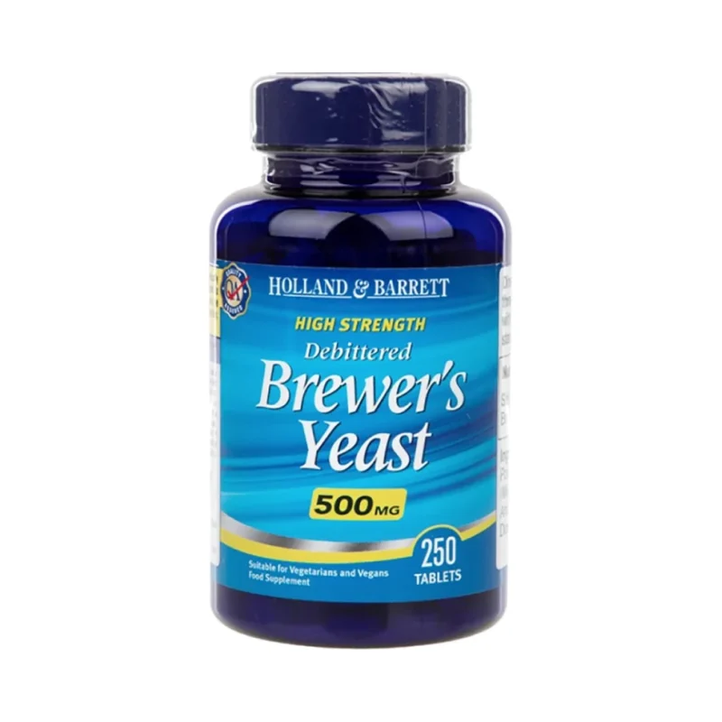 Brewers Yeast 500 mg / High Strength / 250 Таблетки, 41 дози - Holland And Barrett