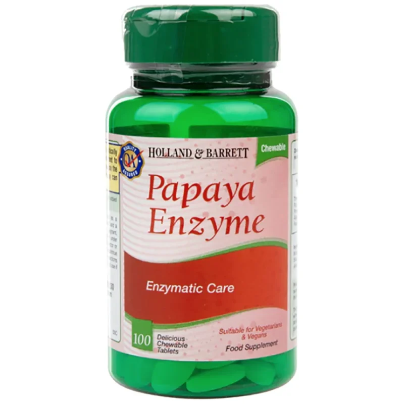 Papaya Enzyme / 100 Дъвчащи таблетки, 33 дози