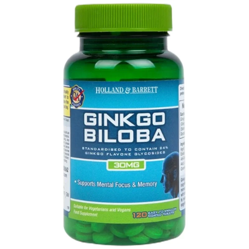 Ginkgo Biloba 30 mg / 120 капсули, 120 дози
