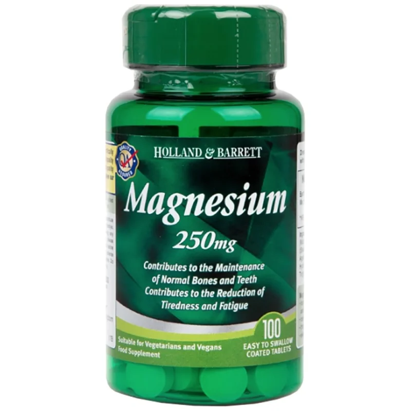Magnesium Oxide 250 mg / 100 Таблетки, 100 дози