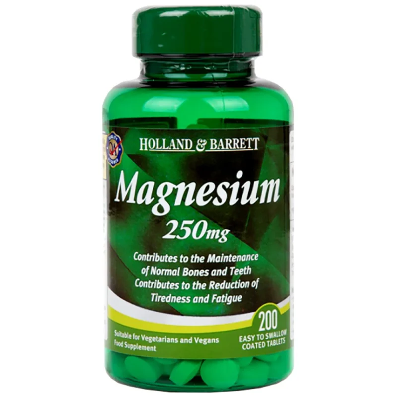 Magnesium Oxide 250 mg / 200 Таблетки, 200 дози