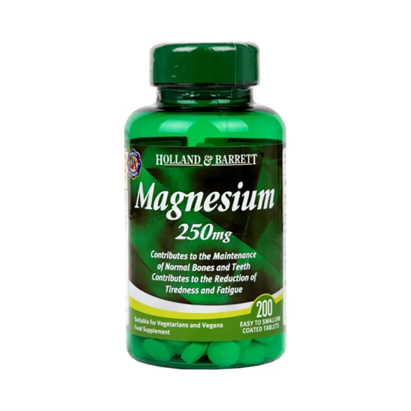 Magnesium Oxide 250 mg / 200 Таблетки, 200 дози - Holland And Barrett