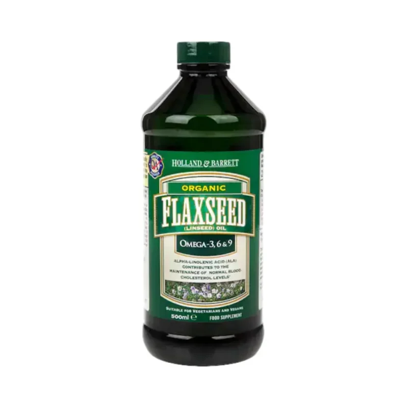 Flaxseed Oil / Organic / 500 мл - Holland And Barrett
