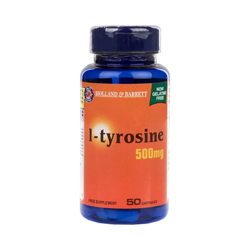 L-Tyrosine 500 mg / 50 капсули, 50 дози - Holland And Barrett