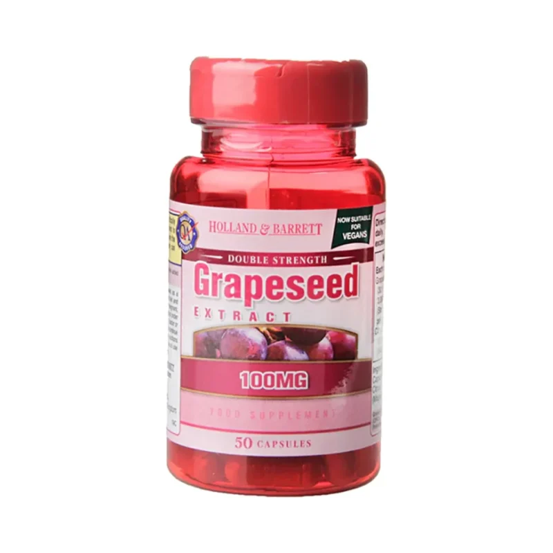Grapeseed Extract 100 mg / Double Strength / 50 капсули, 50 дози - Holland And Barrett