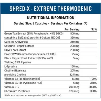 ABE Shred X | Ultimate Fat Burner / 90 капсули, 30 дози