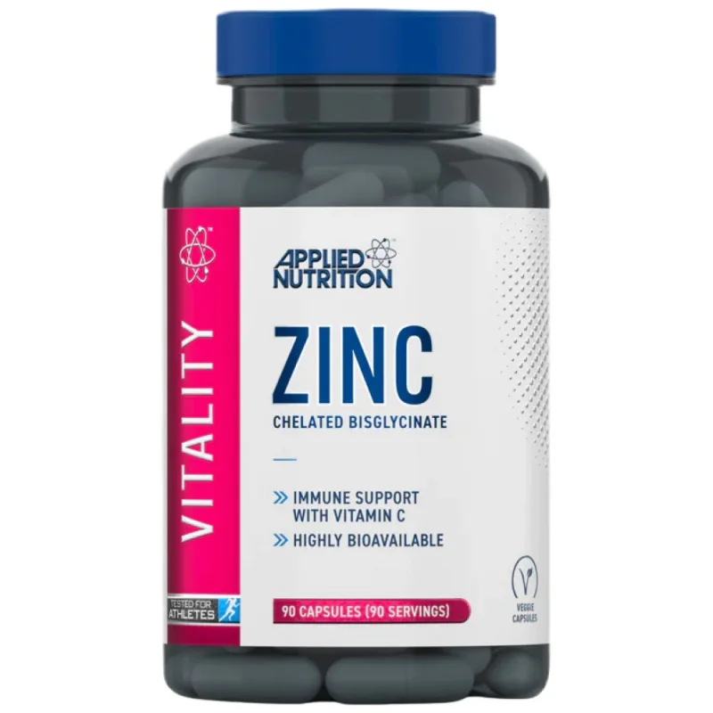 Zinc Vitality | 15 mg Zinc Bisglycinate / 90 капсули, 90 дози