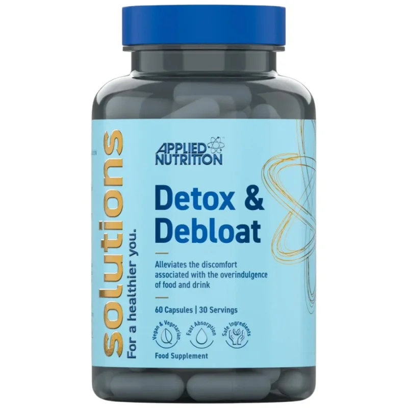 Solutions Detox & Debloat | with Activated Charcoal & Milk Thistle (30 дози) / 60 капсули