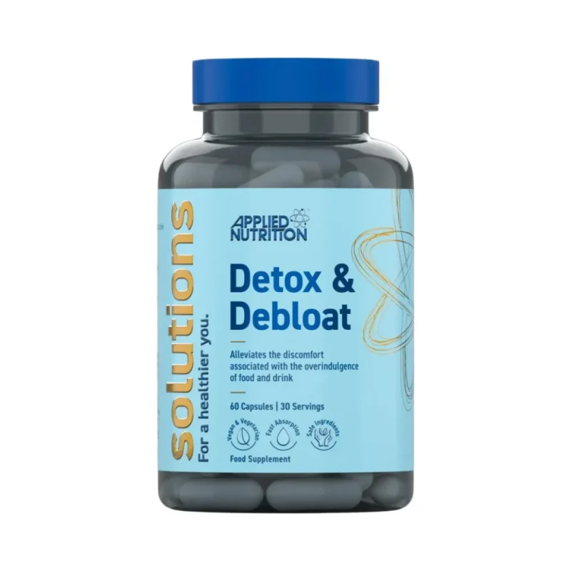 Solutions Detox & Debloat | with Activated Charcoal & Milk Thistle (30 дози) / 60 капсули - Applied Nutrition