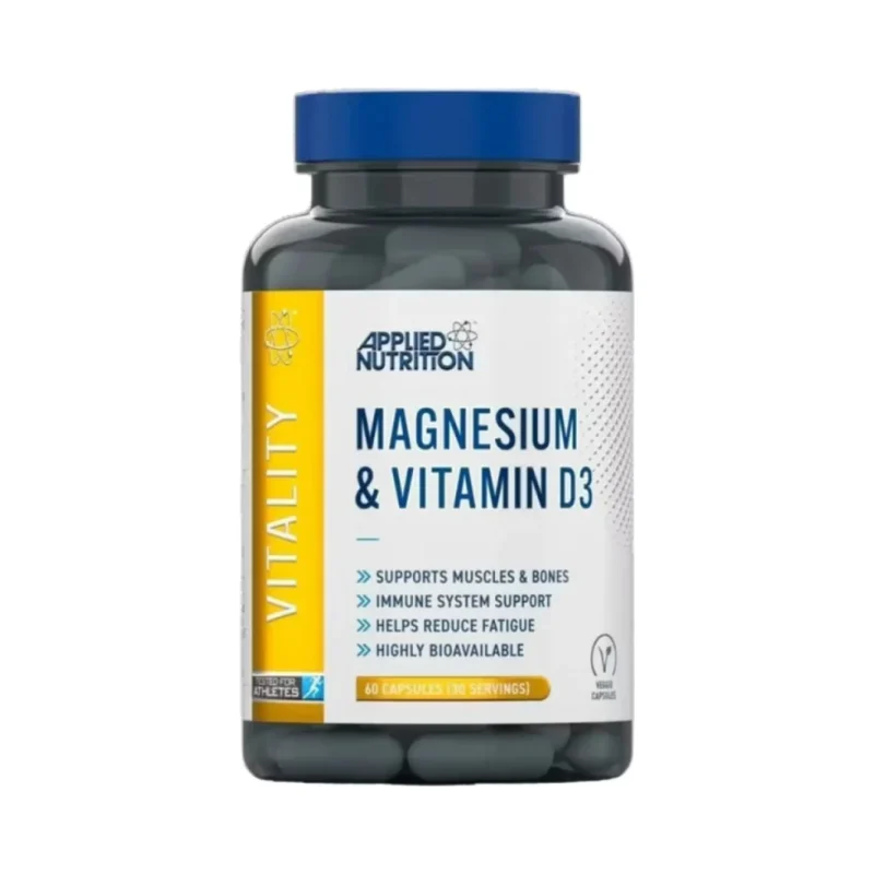 Magnesium & Vitamin D3 (30 дози) / 60 капсули - Applied Nutrition