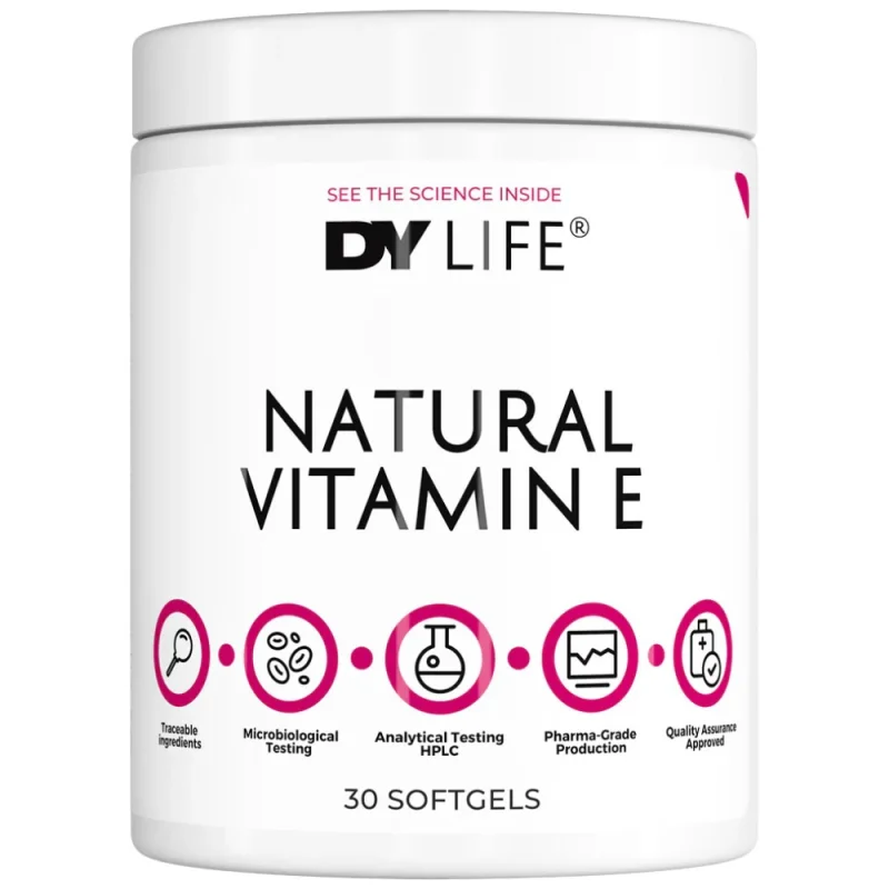 DY Life Natural Vitamin E 268 mg (30 дози) / 30 Гел капсули