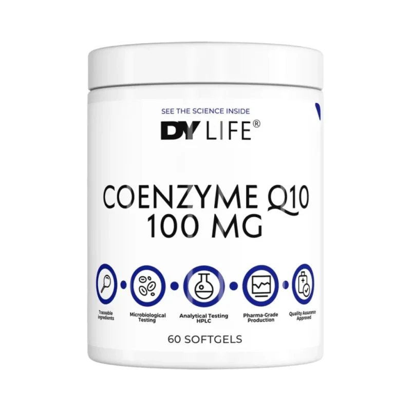 DY Life Coenzyme Q10 100 mg (60 дози) / 60 Гел капсули - Dorian Yates Nutrition