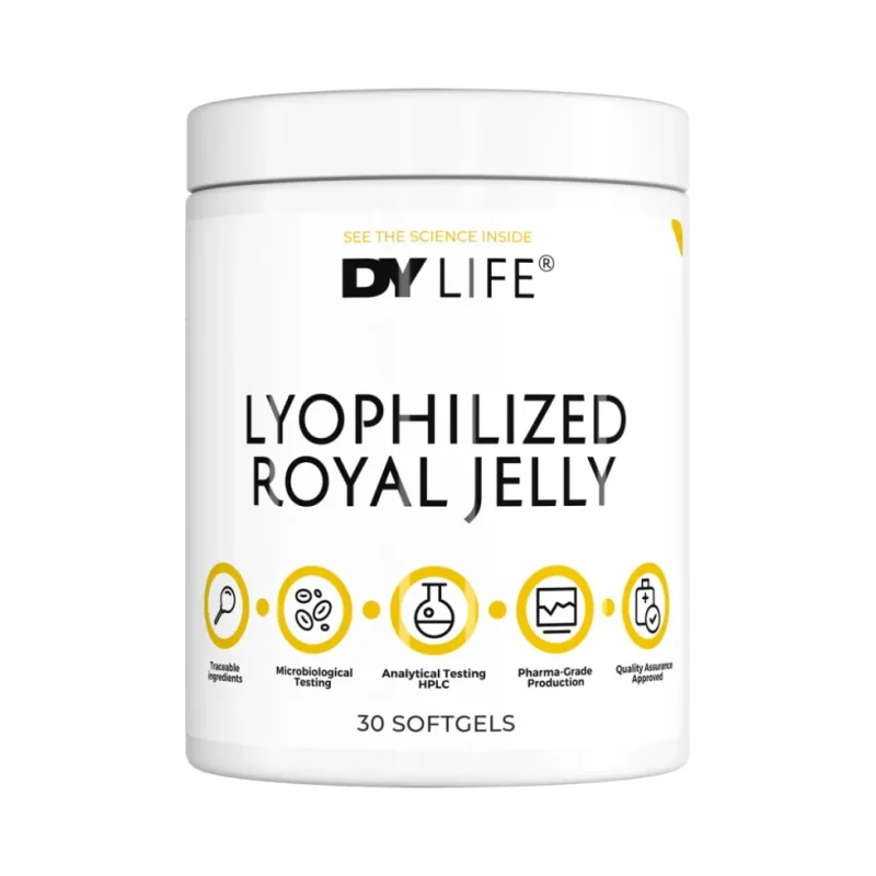 DY Life Lyophilized Royal Jelly 334 mg (30 дози) / 30 Гел капсули - Dorian Yates Nutrition