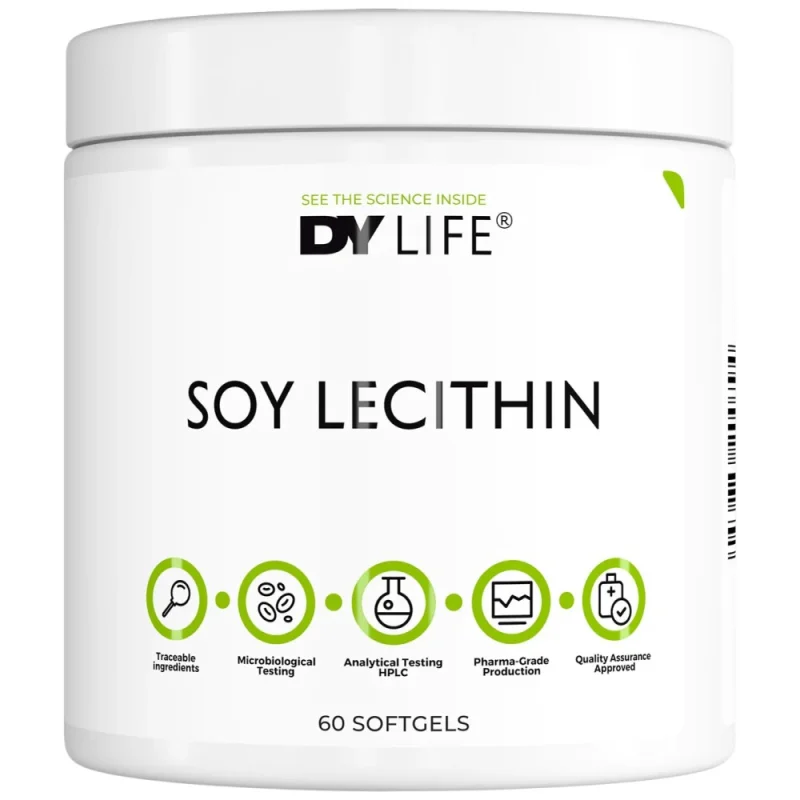 DY Life Soy Lecithin 1200 mg (60 дози) / 60 Гел капсули