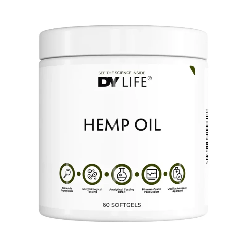 DY Life Hemp Oil 1000 mg (30 дози) / 60 Гел капсули - Dorian Yates Nutrition