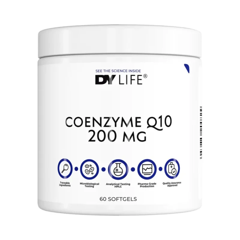 DY Life Coenzyme Q10 200 mg (60 дози) / 60 Гел капсули - Dorian Yates Nutrition