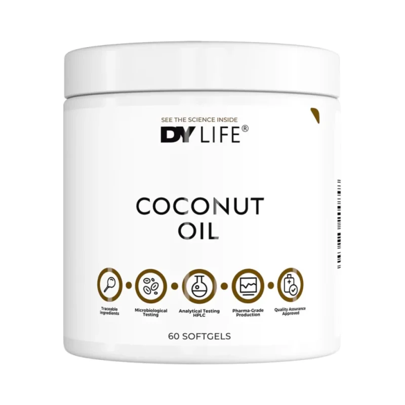 DY Life Coconut Oil 1000 mg (30 дози) / 60 Гел капсули - Dorian Yates Nutrition