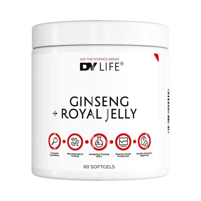 DY Life Ginseng + Royal Jelly (30 дози) / 60 Гел капсули - Dorian Yates Nutrition