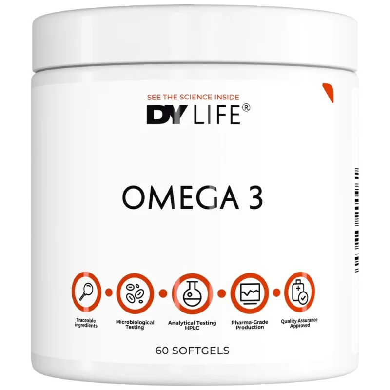 DY Life Omega 3 500 mg | with 10% EPA & 50% DHA (20 дози) / 60 Гел капсули