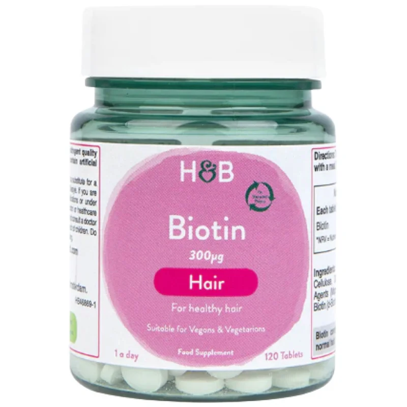 Biotin 300 mcg / 120 Таблетки, 120 дози